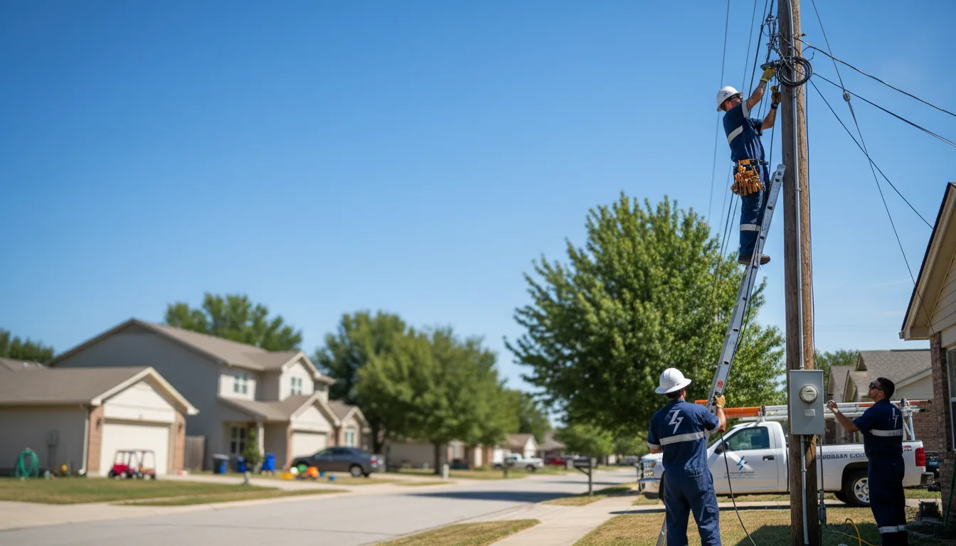 Residential electrician providing installation services in Langsville, OH